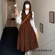 outfit woman casual outfit set for woman outfit woman set Sweet Corduroy Dress Women's Top Autumn Pr