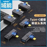 域能Type-c磁吸轉接頭HMDI/DP/mDP/VGA/RJ45/USB3.1千兆網卡音視頻傳輸4K60HZ千兆網卡轉