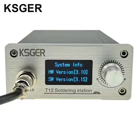 KSGER STM32 V3.1S T12 Soldering Station DIY OLED Tools Soldering T12 Iron Tips 907 Handle Metal Stan
