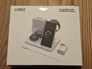 全新，包裝都未拆!!ITFIT 夜燈無線充電板(冬季限量版)+再送你Galaxy S23 Ultra 邊框保護殼兩用保護殼(全新未拆)