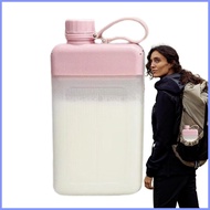 Flat Water Bottle For Purse 450ml Travel Water Bottle Flat Design Water Bottle For Drinking On The G