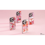 WGBCasetify X My Melody สติกเกอร์อะคริลิค TPU แข็ง ใส ปิดด้านหลัง แบบปุ่มดูดแม่เหล็ก ด้านข้าง สําหรับ Apple IPhone 11 12 13 14 15 Pro Max