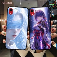 Iphone XR glass phone case with beautiful anime gamer image
