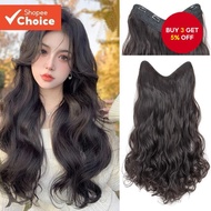40cm/50cm/60cm V-Shaped Synthetic Wig Wavy/Straight Hair Extensions for Women Flat Hair Savior for I