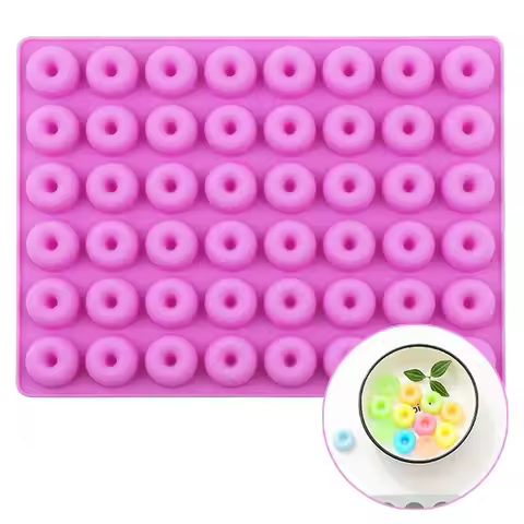 Donut Shape Baking Mold Mini Doughnut Gummy Candy Chocolate Silicone Mould Baking Tool