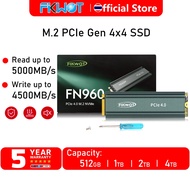 Fikwot FN960 4TB M.2 2280 PCIe Gen4.0x4 NVMe 1.4 with Heatsink Speeds up to 5,000MB/s SLC Cache PS5
