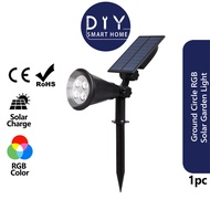 Ground Circle RGB Solar LED Garden Light