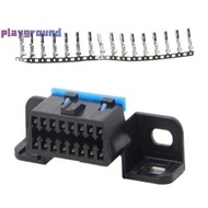 [playground] OBD2 16Pin Connector OBD2 OBD 2 16Pin Female Angle Connector OBD Female Wire Sockets OB