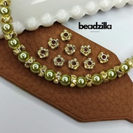 [20pcs] SP673 6mm gold-plated 18k wave Spacer