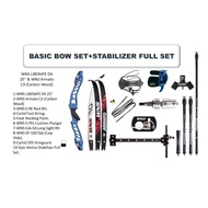 WNS LIBERATE DX RISER 25" & WNS ARMATO C3 CARBON WOOD ILF LIMBS BOW SET FOR RECURVE ARCHERY