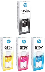 HP GT52/GT53XL Original Ink Bottle - Black/Cyan/Magenta/Yellow