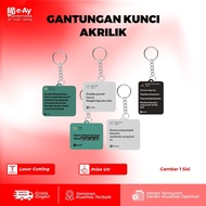 Premium Acrylic DurableKeychain – IDGITAF LIRIC Acrylic KEYCHAIN | Eayadvertising