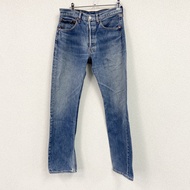 2000 年代 Levi's 501 牛仔褲/牛仔褲，復古款，紐帶門襟，靛藍色，古著