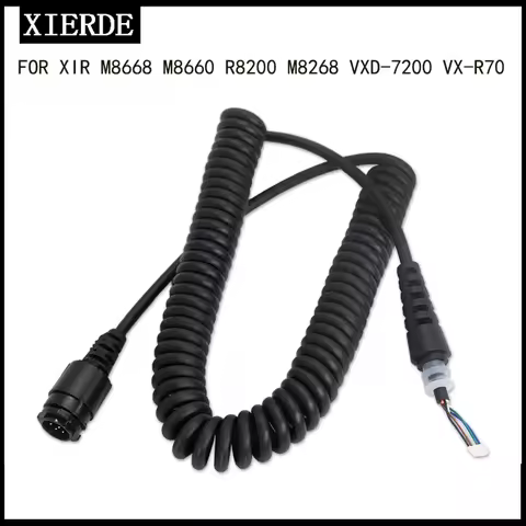 For M8268 M8220 M8668i XPR4300 XPR4550 DM3601 Motorola Radio Microphone Cord Replacement Cable Wire 