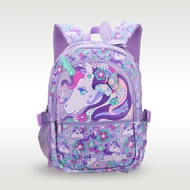 Australia smiggle original children's schoolbag girl backpack purple butterfly unicorn school supplies 7-12 years old 16 inches