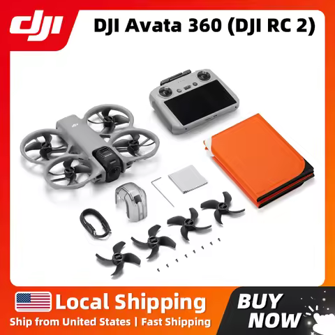 DJI Avata 360 (DJI RC 2) 1-Inch Flagship Imaging, 8K/60fps HDR Video Omnidirectional Obstacle Sensin