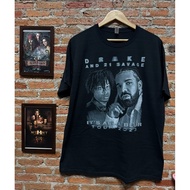 Second-Hand T-Shirt Rapper Singer Drake and 21 savage 2023 tour Pattern Size Xl