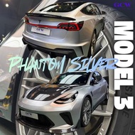 Phantom Silver｜Model 3｜全車貼膜轉色｜汽車服務｜貼膜施工｜Color ppf｜轉色｜隔熱｜PPF