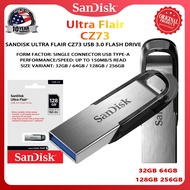 SanDisk Ultra Flair CZ73 USB Flash Drive (32GB/64GB/128GB/256GB)