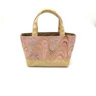 由西陣織和織錦面料製成的日本圖案迷你包