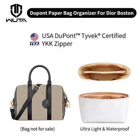 WUTA Inner Bag Dupont Paper Insert Organizer Waterproof Durable Storage for Groove Boston16 20 25 LV