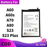 Bateri BL-49NI sesuai untuk itel S23 Plus Battery S23 A80 A70 A60 A60s