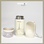 DESERVE กระบอกน้ำสำหรับสัตว์เลี้ยง เก็บความเย็น All-in-One พร้อมช่องใส่ขนม