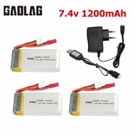 7.4V 1200mAh 2S 803063 30C Lipo Battery For MJX X101 X102 Yi zhang X6 H16 RC Drone Spare Parts 7.4