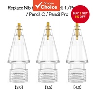 Replacement Transparent Pen Nib for Apple Pencil 1, 2, C, Pro  Pengganti Hujung Pen Lutsinar untuk A