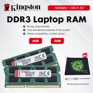 Kingston DDR3 RAM 4GB 8GB 1600MHz 1.5V 1.35V Ram High-Performance RAM for Laptop Memory
