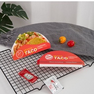 TaCo Taco Box 20cm Taco Takeaway Box Taco Chicken Roll Taco Cake Packaging Box Customized/818