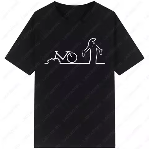 Happy Fashion T Shirts La Linea The Line Osvaldo Cavandoli TV Men Women Style Streetwear Tee Round N
