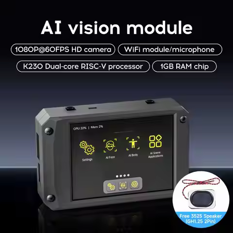 K230 Al Visual Recognition Camera Module with 2.4-inch HD Touch Screen Large memory Based on MicroPy