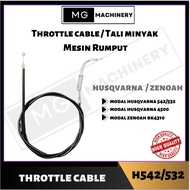HUSQVARNA 542rbs 532rbs bk4310 Throttle cable Tali Minyak Mesin Rumbut