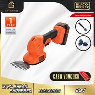 BLACK + DECKER  BCSS20D1 20V MAX* Shear Shrubber Grass Shear Mesin Rumput  ( BCSS20 , BCSS20D )