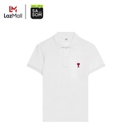 Ami ADC Polo Shirt White (FW23) | ของแท้ ตรวจสอบโดย SASOM