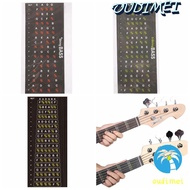 OUDIMEI Guitar Fretboard Note Sticker, Portable Tone Guitar Fingerboard Sticker, Practicing Notes Li