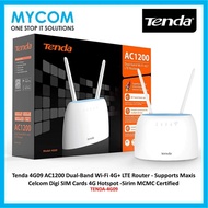 Tenda 4G09 AC1200 Dual-Band Wi-Fi 4G+ LTE Router - Supports Maxis Celcom Digi SIM Cards 4G Hotspot -