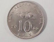 Uang Koin 10 Sen Malaysia tahun 2000