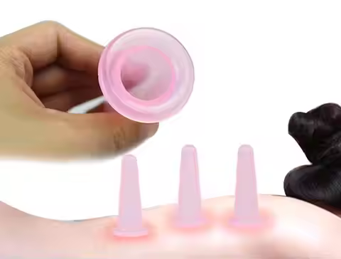 cupping massage health Silicone Body Face Cupping Cups Clearing Damp Massage Helper Treatment Suctio