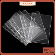 YUJINX Multiple Pockets Sleeve, A7 Transparent Photocard Binder Sheets, PP Acid Free Kpop Photocard 