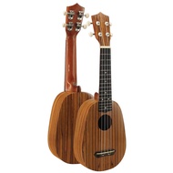 Coco 21 Inch Ukulele (Watermelon Shape) Zebrano Wood (Free 4 String Ukulele)