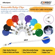 GANTUNGAN Yoyo ID Card Holder Solid Color Yoyo/ ID Card Holder Yoyo Hang Business CardTAG