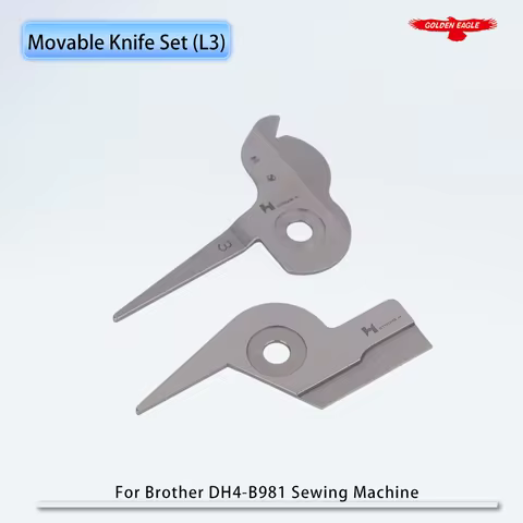 S37671-001 + S37675-001 Movable Knife Set (L3) Fit Brother DH4-B980, DH4-B981 Eyelet Button Holer Se