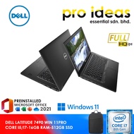 DELL LATITUDE 7490 [CORE i5/i7-8TH GEN / 16GB RAM / 256GB SSD] 14 INCH FHD IPS DISPLAY/ WINDOWS 11 P