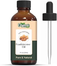 Organic Zing Frankincense Essential Oil Pure &amp; Natural for Skin, Face, Hair Care &amp; Aroma - 30ml