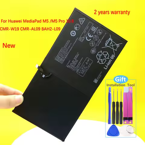 New Battery For Huawei MediaPad M5 Lite 10 BAH2-W19 / M5 Pro 10.8 CMR-W19 CMR-AL09 BAH2-L09 HB299418
