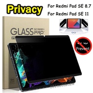 ฟิล์มกระจก นิรภัย เต็มจอ ฟิล์มความเป็นส่วนตัว ฟิล์มกันมอง สำหรับ Redmi Pad SE 8.7 Redmi Pad SE 11 ฟ