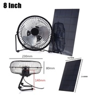 Panel kipas solar 8-inci, dengan kuasa 5.2 watt dan voltan 6 volt, boleh digunakan sebagai penjana u