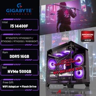 FULL SET Budget Gaming PC Desktop i5 14th Gen 14400 14400F + RTX5070 Ti / RTX5060 RTX3050